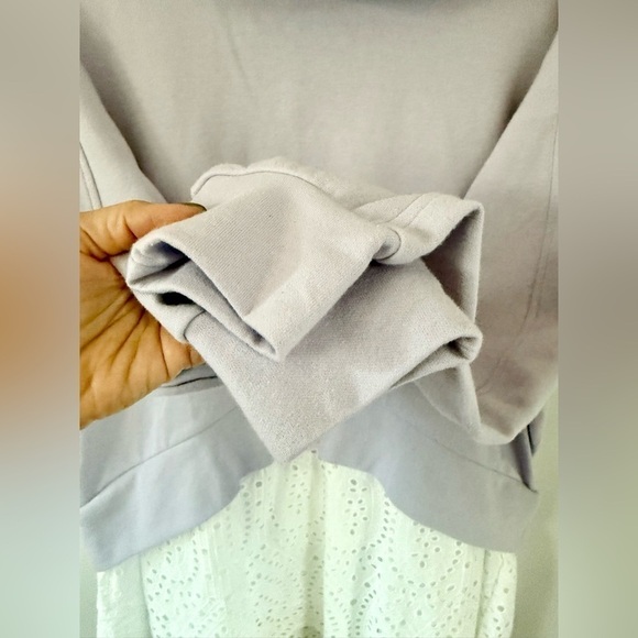 NWT Anthropologie Pilcro Hooded Sweatshirt Twofer Mini Dress | Size XS - Picture 7 of 12